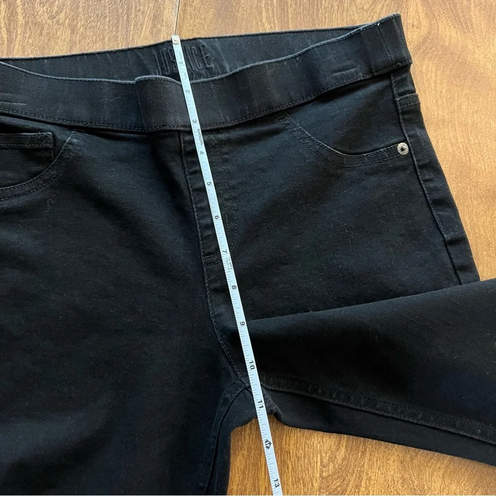 Justice Black Denim PullOn Mid Rise leggings Pants kids size 12 plus